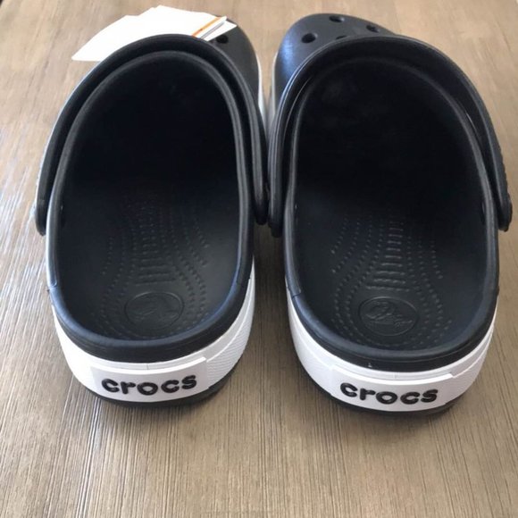Crocs Women’s Crocband Black Clogs-NEW - Picture 3 of 7